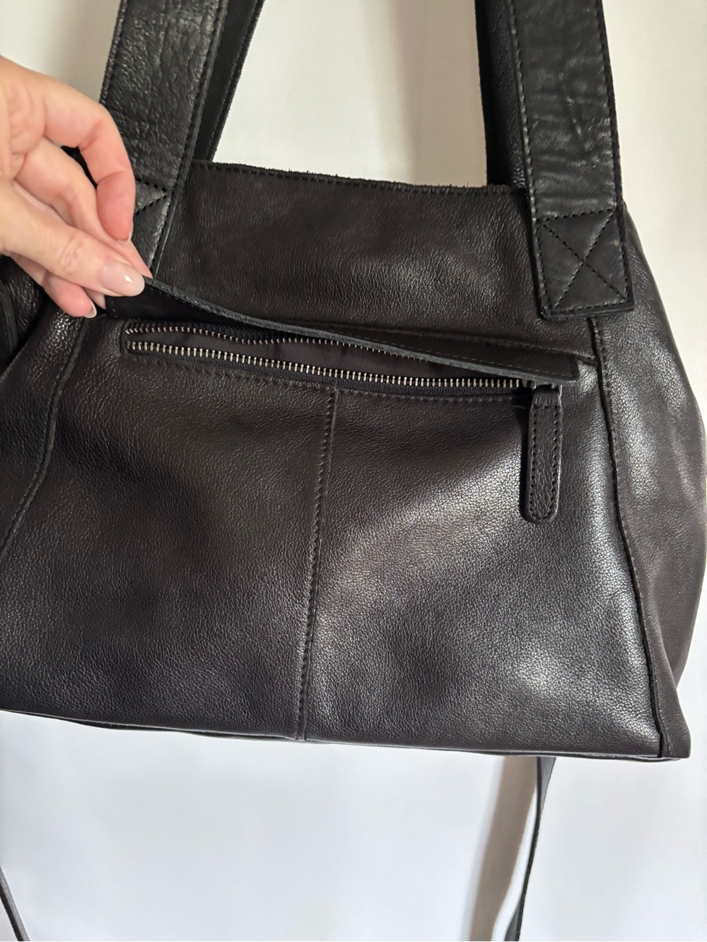 Black Leather Purse. Soft leather! - Picture 5 of 8